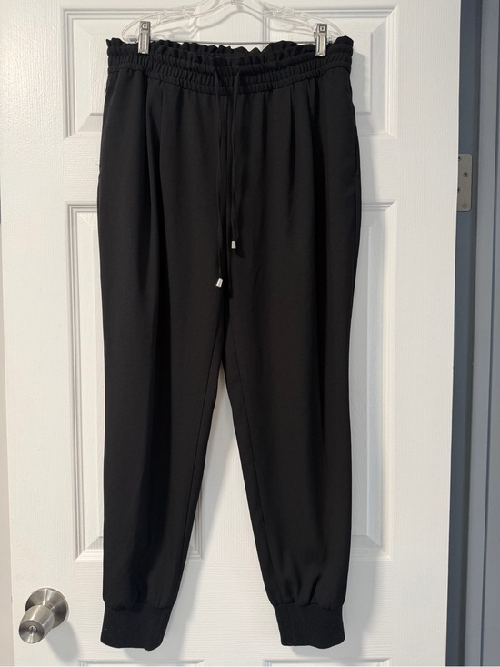 Zara Pants - Zara Basic Black Jogger Pants Women’s Large Drawstring Elastic Waist, pockets